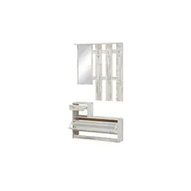 Stella Trading Garderobe Onno 100 x 191 x 25 cm Eiche