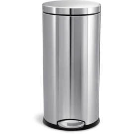 simplehuman Treteimer 30 l Silber