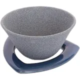 COFIL Japanischer Keramik-Kaffeefilter, hergestellt in Japan, wiederverwendbarer Tropfer, blauer Halter