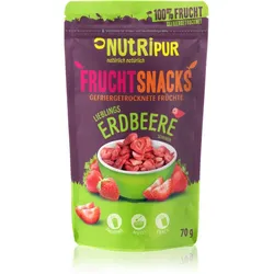 Nutripur Frucht Snacks Erdbeere gefriergetrocknete Früchte Erdbeere 70 g