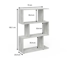 Vicco Raumteiler Levio 70 x 97,4 x 23,8 cm Grau