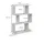 Vicco Raumteiler Levio 70 x 97,4 x 23,8 cm Grau