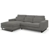 xonox Eckcouch Polyester L-Form 3-Sitzer Grau