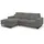 xonox Eckcouch Polyester L-Form 3-Sitzer Grau