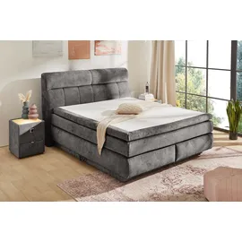 Jockenhöfer Boxspringbett Queen 195 x 230 cm Grau