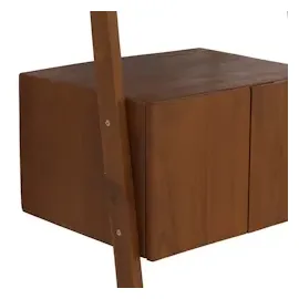 Mendler Teak-Leiterregal HWC-M86, Badschrank Badregal Badezimmer, hochwertiges B-Grade-Teak (Kernholz, 20-30 Jahre), 170x60x45cm