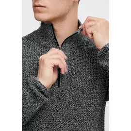 !Solid Troyer SOLID "Troyer SDKotch", Herren, Gr. L, grau (dunkelgrau melange), Obermaterial: 100% Baumwolle CO recyc.., Pullover Troyer