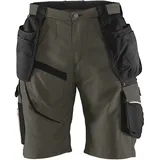 KÜBLER PRACTIQ Arbeitsshorts | Oliv/schwarz | Größe 46 | kratzfrei | Oeko-TEX® | Cordura verstärkt