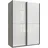 WIMEX Schiebetürenschrank Mugano 135 x 198 x 65 cm Schwarz