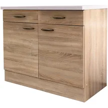 Flex-Well Unterschrank »Bergen«, (B x H x T) 100 x 85 x 50 cm, für viel Stauraum braun