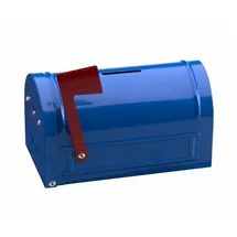 ARREGUI Hucha Mail C9701 Geldkassette, Kinder-Spardose, in Form eines amerikanischen Briefkastens, blau