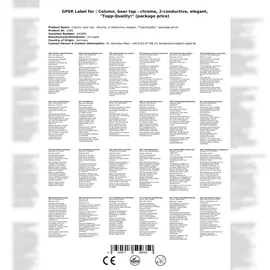 ich-zapfe Schanksäule Chrom 2-leitig, elegant, "Topp-Qualität!" (Paketpreis)