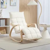 Sessel Schaukelsessel Relaxfunktion Cremeweiss Okmyhome