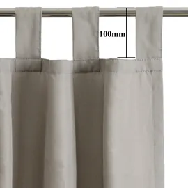 OTTO home Vorhang OTTO HOME "Raja" Gr. 3, grau (taupe), B:140cm H:225cm, Polyester, Recyceltes Material, Gardinen, 2er-Set, Bestseller, einfarbig, modern, pflegeleichte Mikrofaser