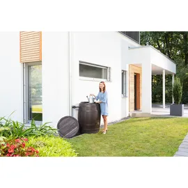 4rain VINO Regenfass 400 l dunkelbraun
