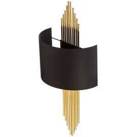 Opviq Wandleuchte schwarz Metall 10x22x75 cm | NADUVI
