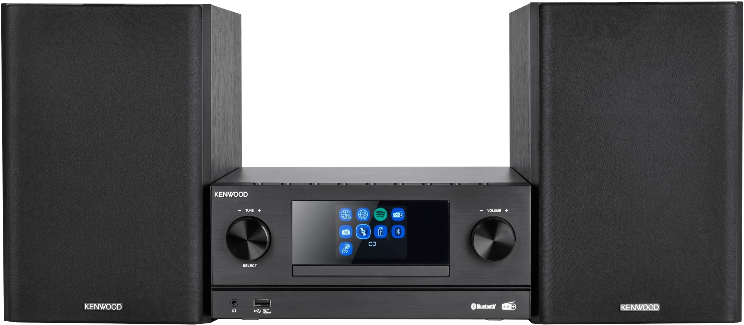 Kenwood M-9000S-B - Smart Micro Hi-Fi System mit Internetradio, DAB+, CD/USB und Audiostreaming, Farbe Schwarz