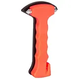 Relaxdays 10x Notfallhammer mit Gurtschneider, Fenster Nothammer mit Stahl Spitzen, pkw Gurtmesser, Autohammer, orange
