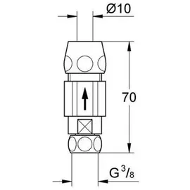 Grohe Rückflussverhinderer DN 10