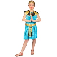 Funny Fashion Cleopatra Kostüm für Mädchen - Türkis Gr. 164