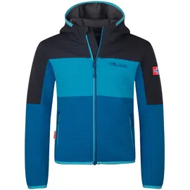 TROLLKIDS Sogndal Fleecejacke Alpine Blue/Pool Blue 140