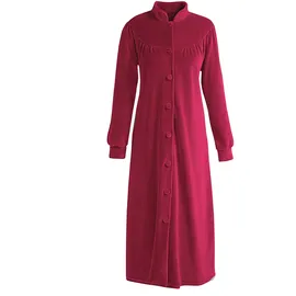 PLANTIER Morgenmantel in weinrot | Gr.: 44/46,