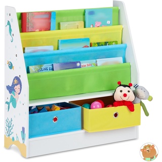 Relaxdays Kinderregal mehrfarbig 71,0 x 23,0 x 74,0 cm