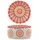 Marrakesch Orient & Mediterran Interior Pouf Garet Baumwolle 50 x 25 cm Orange
