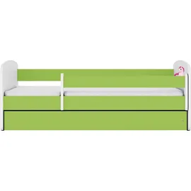 raumhirsch furniture Kinderbett Einhorn 80 x 180 cm Holzwerkstoff grün