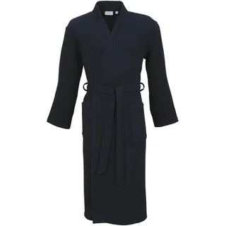 Unisex-Bademantel CARL ROSS "25100" Gr. XS, blau (night blau), XS, Baumwolle, Hausmäntel, Waffelpique