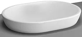 Vitra Metropole Aufsatzschale 5942B003-1398 59,5x45,5cm, oval, ohne Hahnlochbank, weiß hochglanz, weiß hochglanz, ohne Überlauf