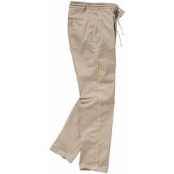 Mey & Edlich Herren Anzug-Hose Slim Fit Beige einfarbig - 54