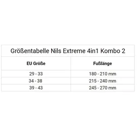 Nils Extreme NH18192 Inliner 4in1 Schlittschuhe Eishockey grey/blue 39-43
