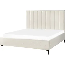 Beliani Sezanne 180 x 200 cm Cremeweiß