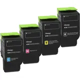 Lexmark Original Toner - 4er Multipack für C2325dw, C2425dw, C2535dw, MC2325adw, MC2425adw, MC2535adwe