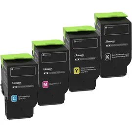 Lexmark Original Toner - 4er Multipack für C2325dw, C2425dw, C2535dw, MC2325adw, MC2425adw, MC2535adwe