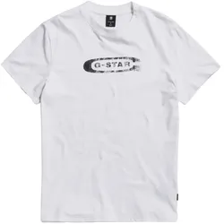 G-STAR T-Shirt DISTRESSED OLD SCHOOL LOGO Kurzarmshirt