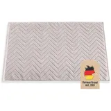 Intirilife Duschvorleger Hell Grau 80 x 50 cm
