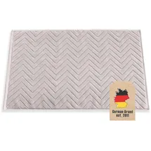 Intirilife Duschvorleger Hell Grau 80 x 50 cm