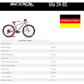 S'cool liXe race 24 8-S 24 Zoll icegrey/blue matt