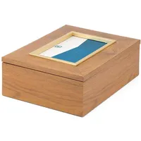 Zilverstad Aufbewahrungsbox Marseille 15 x 10 cm 1-tlg. Braun/Gold