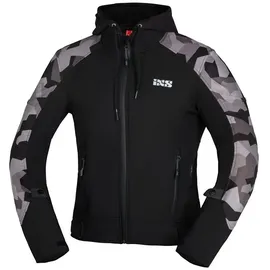 IXS Moto Camo Textiljacke - Schwarz/Grau/Hellgrau - M