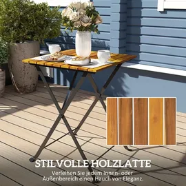 Outsunny Balkonset 3-tlg. Teak