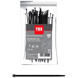 TOX 100 TOX Kabelbinder Clip schwarz 4049563054484 TOX 100 Stück