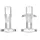 HENDI Rührer für Milchshake-Mixer – Design by Bronwasser, 2 Stk., 32x27x(H)50mm