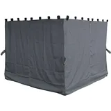 Quick Star Seitenwand für Pavillon Nizza 4 Stück 3 x 3 m Grau