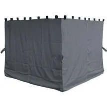 Quick Star Seitenwand für Pavillon Nizza 4 Stück 3 x 3 m Grau