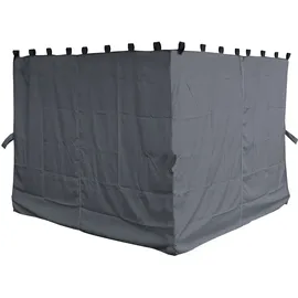 Quick Star Seitenwand für Pavillon Nizza 4 Stück 3 x 3 m Grau