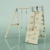 polar play Klettergerüst Chamäleon aus Holz in Mintgrün