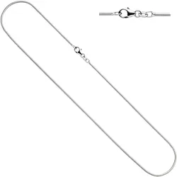 Silberkette JOBO, silber (silber 925), Halsketten, Damen, Silber 925 (Sterlingsilber), L: 45cm, Schlangenkette 925 Silber 45 cm 1,3 mm